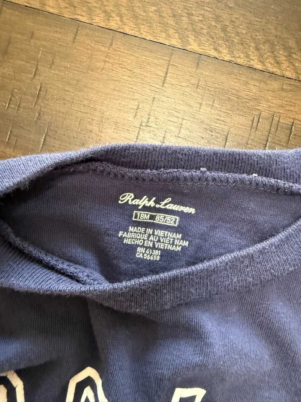 Polo by Ralph Lauren Navy Long-Sleeve Kids Tee